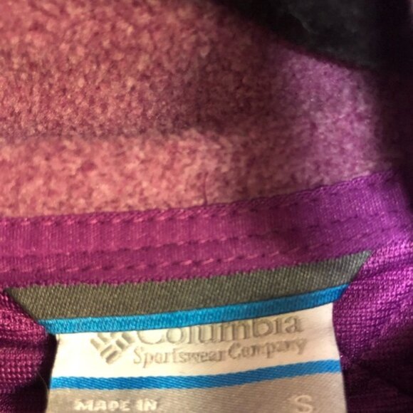 Columbia Purple Fleece Hoodie Zip-Up Jacket - Picture 5 of 8